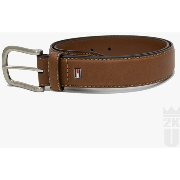 Tommy Hilfiger Premium 35mm Leather Casual Belt Brown  Tommy Hilfiger - URBAN2K