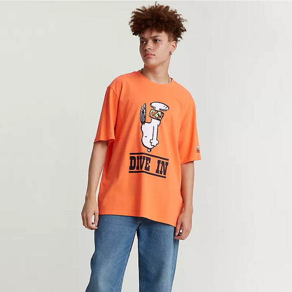 Men's Oversized Diving Snoopy Graphic Tee