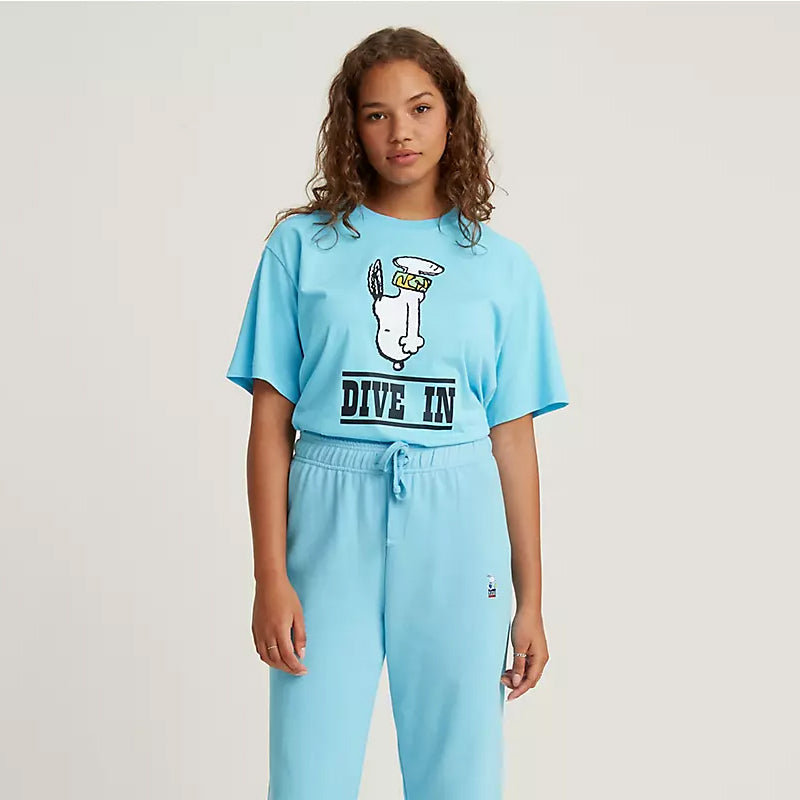 Women's Snoopy Oversized Snoopy Dive In Tee