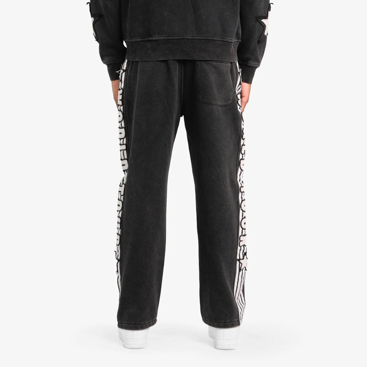 Men's World Tour Fray Applique Flare Pants