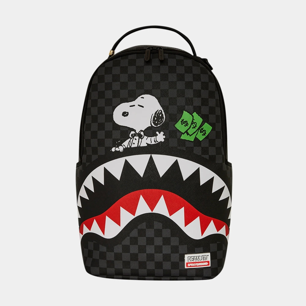 SPRAYGROUND PEANUTS SNOOPY TOP SHARK MONEY DLXSV BACKPACK