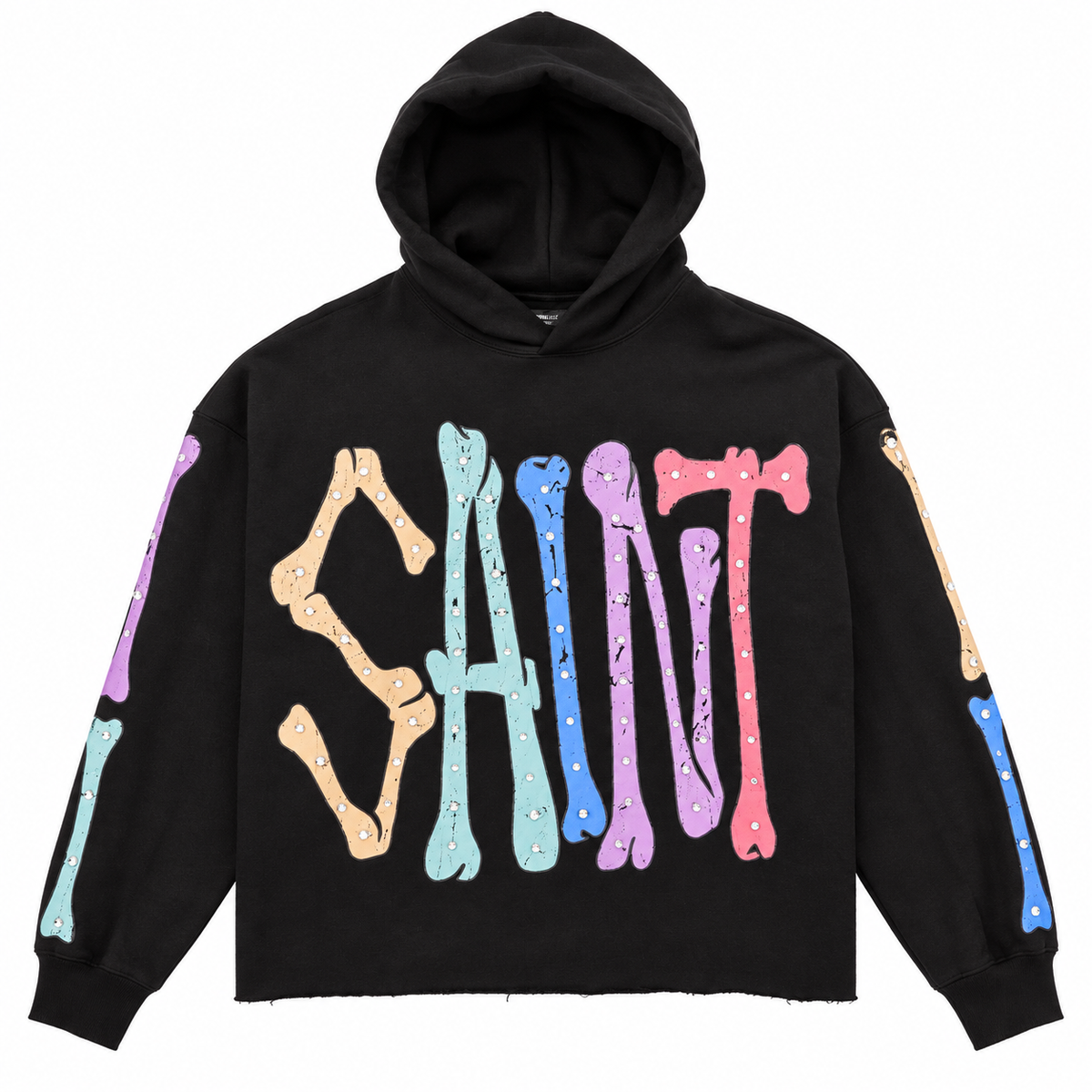 Men's Saint Bones Cropped Fleece Hoodie