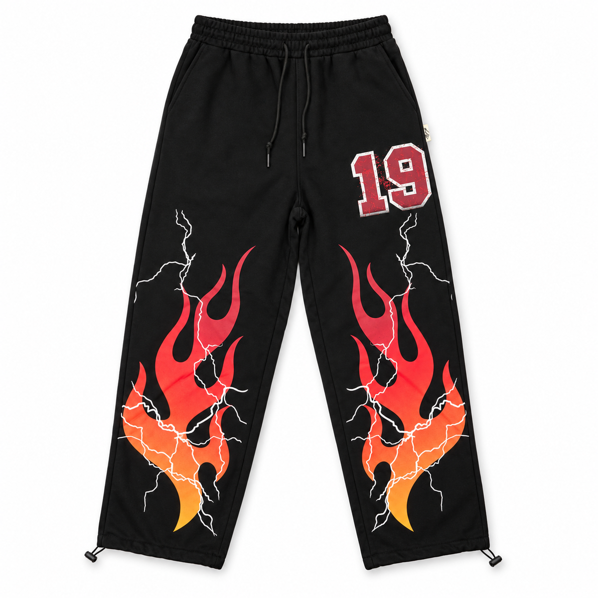 Men's Flame Baggy Pants