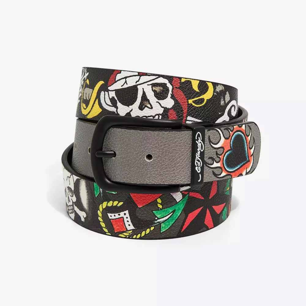 Ed Hardy Finest Tattooing Reversible Belts