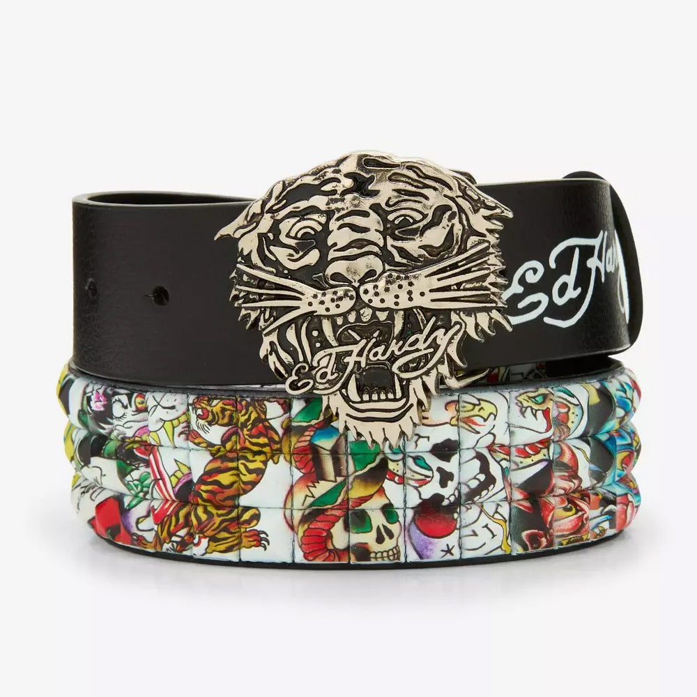 Ed Hardy Tiger Buckle Belt