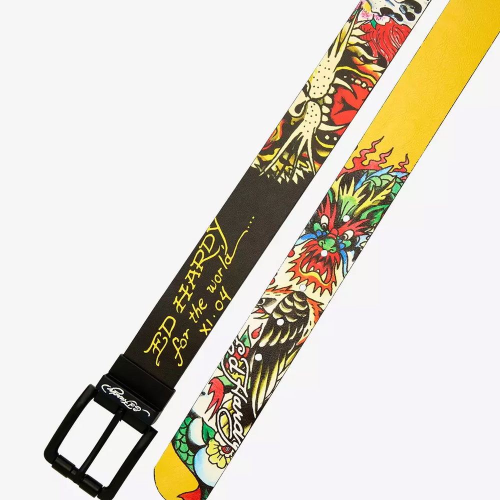 Ed Hardy The World Reversible Belt