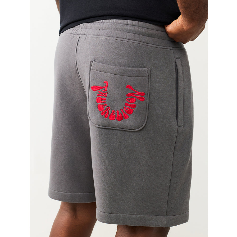 Men's Groovy Horseshoe Fleece Short