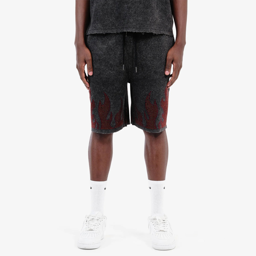 Men's French Terry Flame Stone Short
