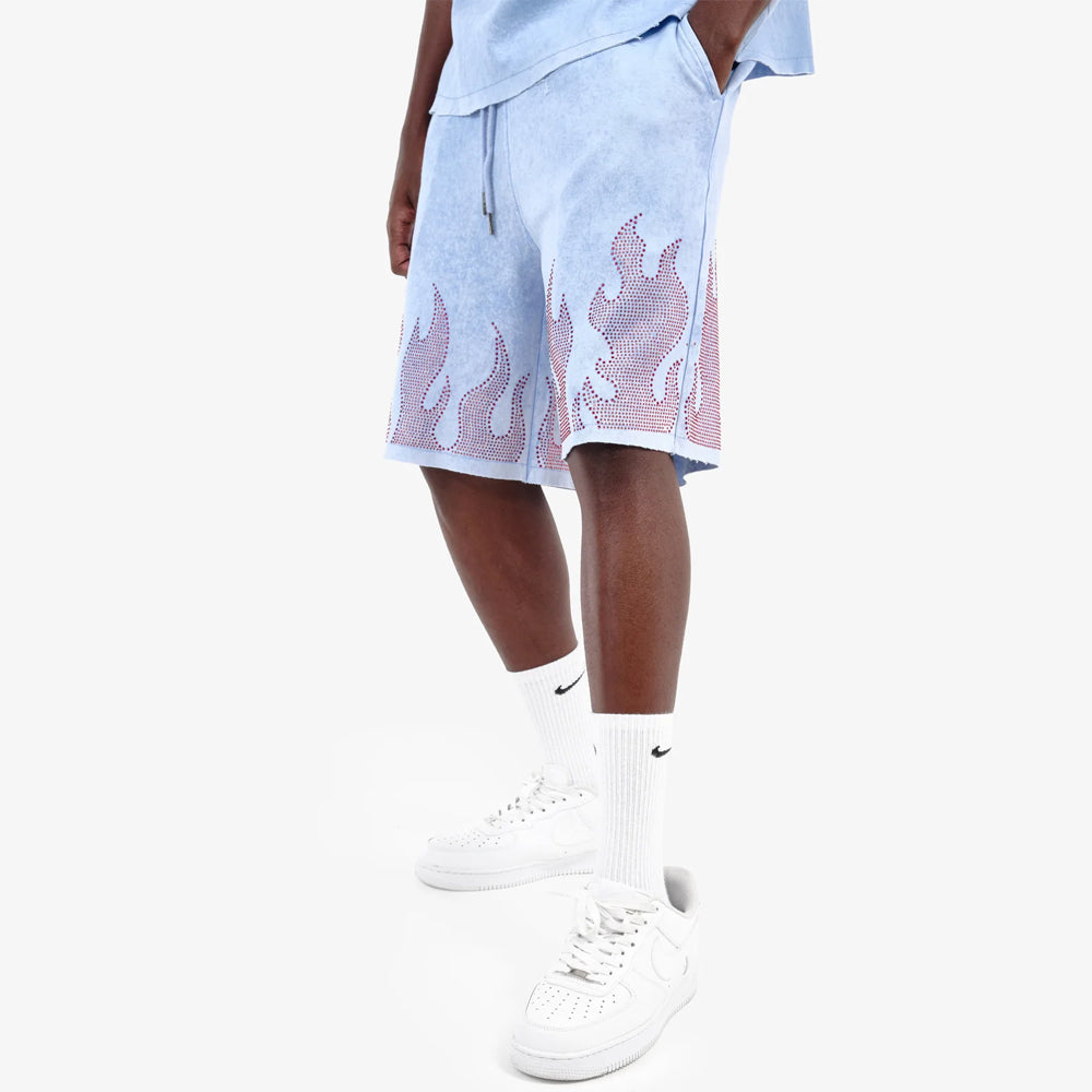 Men's French Terry Flame Stone Short