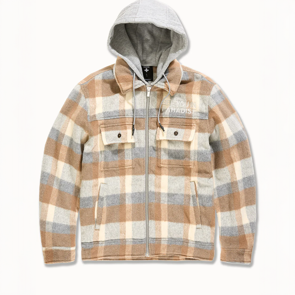Men's Flanel Over Shirt w/Hood