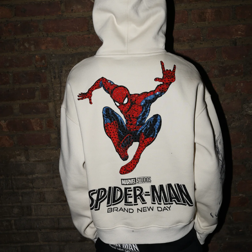 Ed Hardy Triple SM Rhinestone Boxy Hoodie
