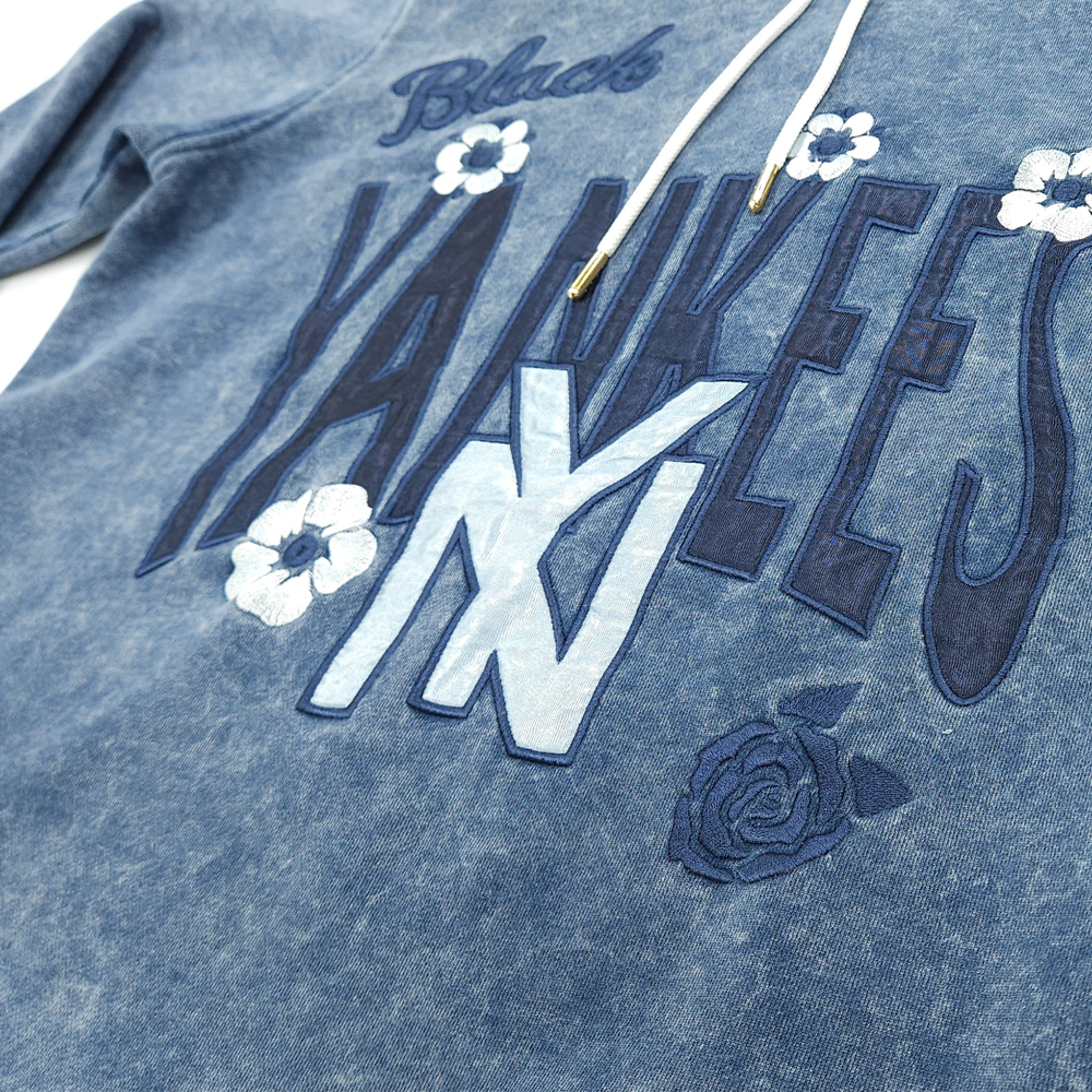 Men's Black Yankees Cropped Hoodie