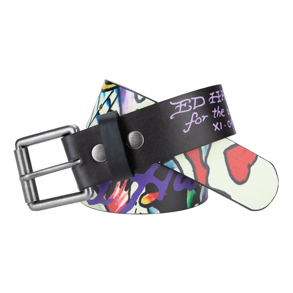 Ed Hardy 38mm Skull in Love Single Prong Buckle