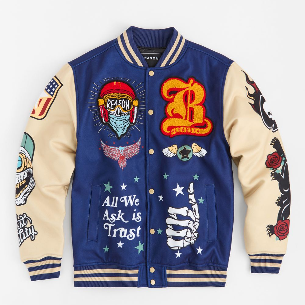 Men's Born Free Varsity Jacket
