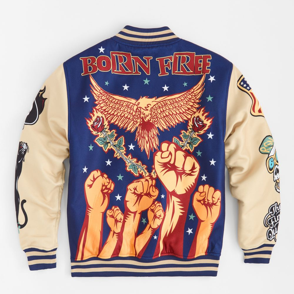 Men's Born Free Varsity Jacket