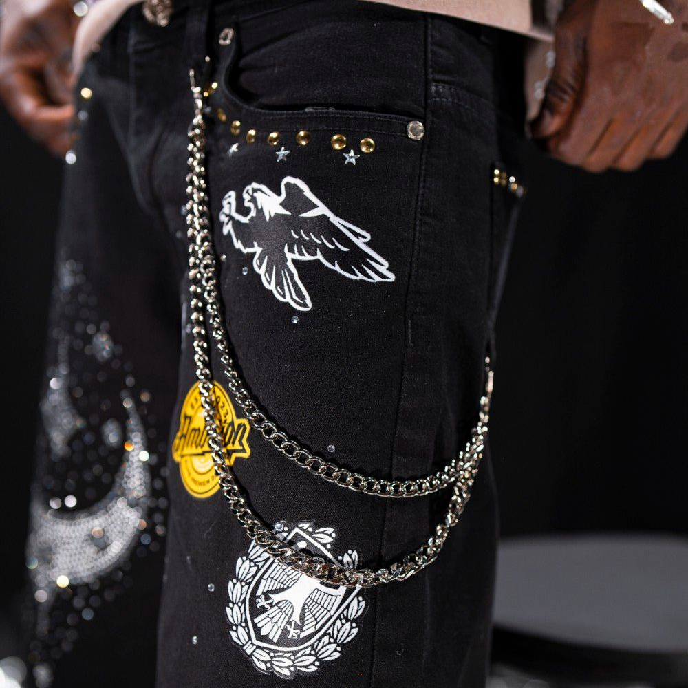 Men's Night Sky Denim Shorts