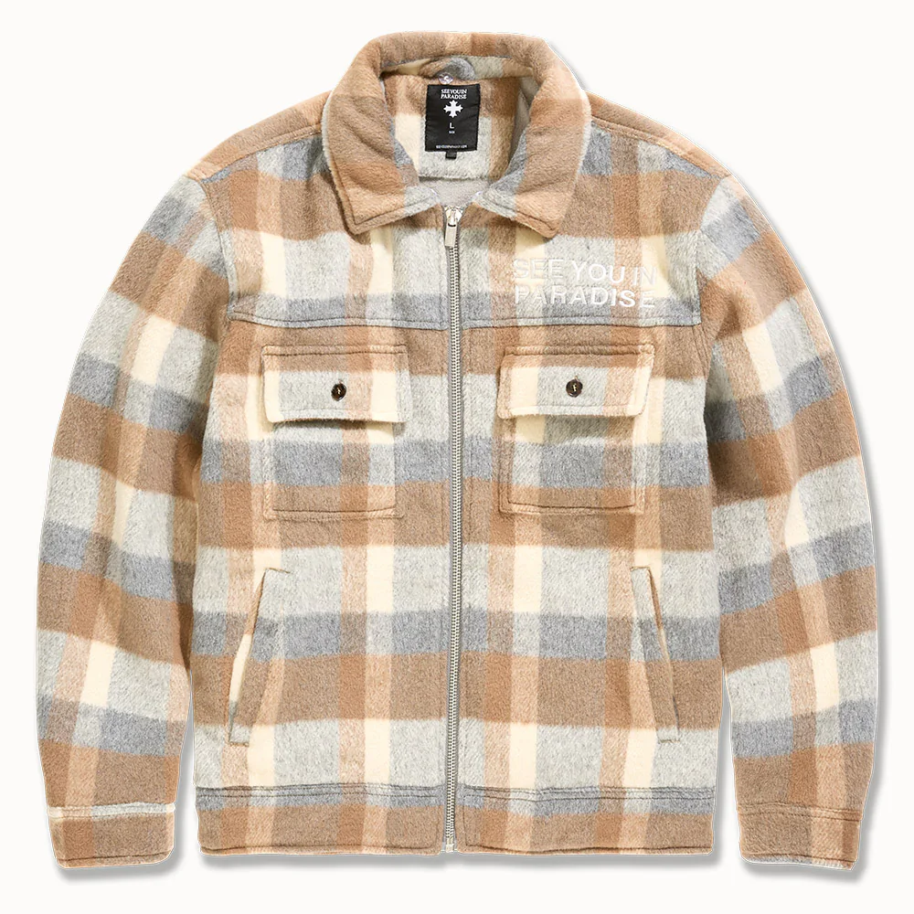 Men's Flanel Over Shirt w/Hood