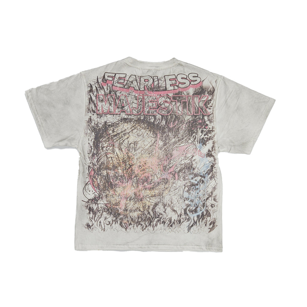 Men's Scribble Garment Dyed Cropped Tee