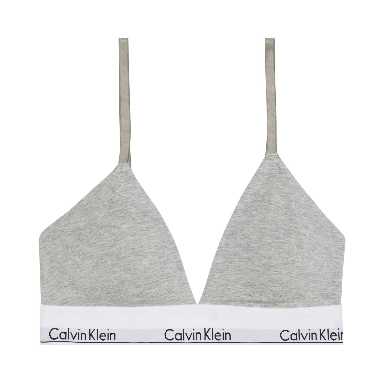 CK Icon Cotton Modal Lightly Lined Triangle Bralette