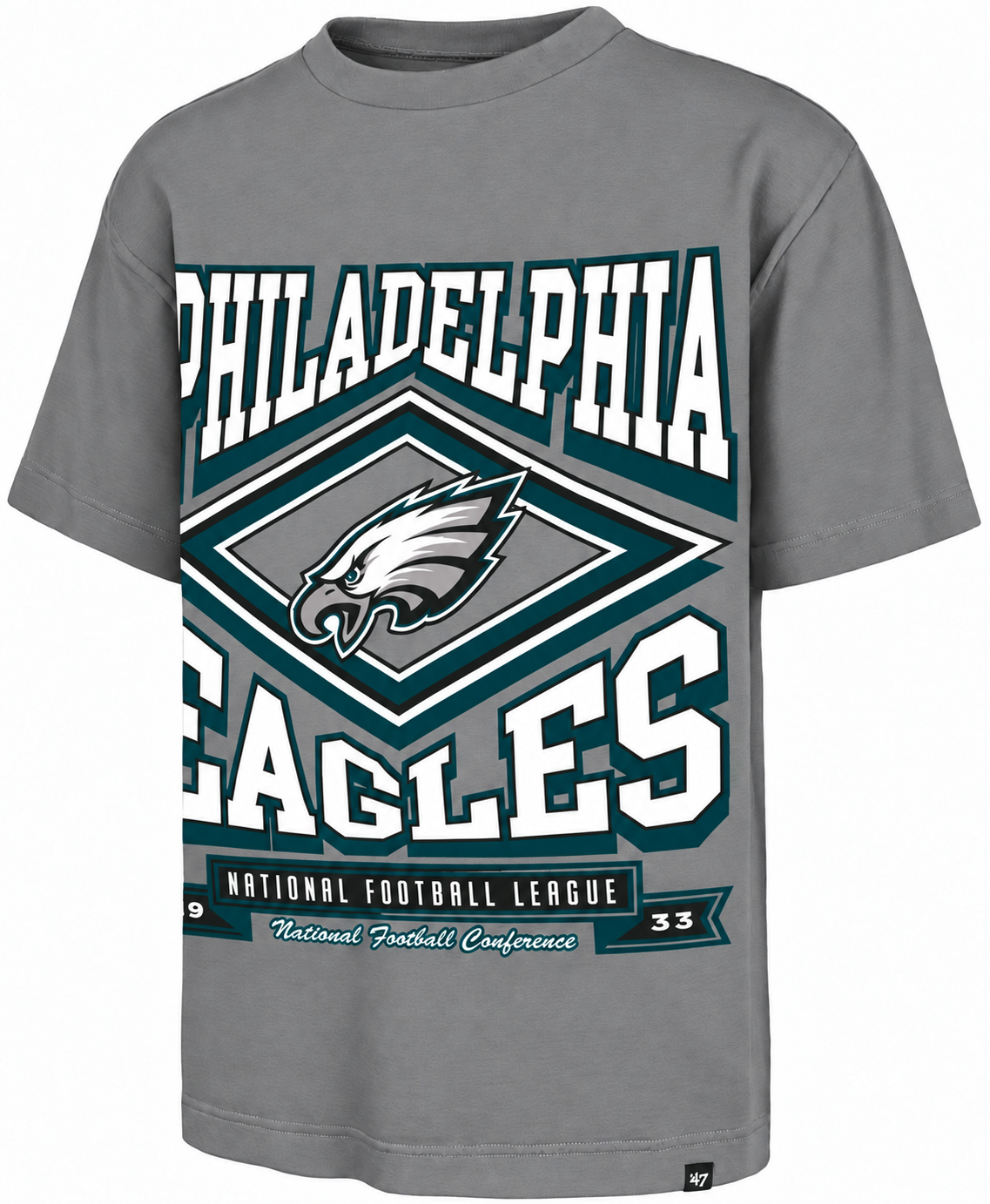 Men's Philadelphia Eagles Wolf Grey Heather Foundation Tee