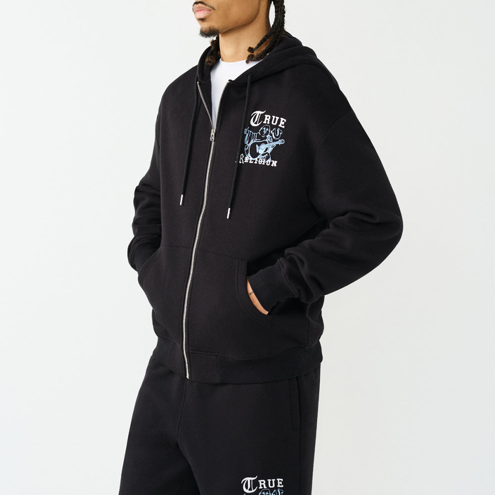 True Religion Men's Logo Zip Hoodie