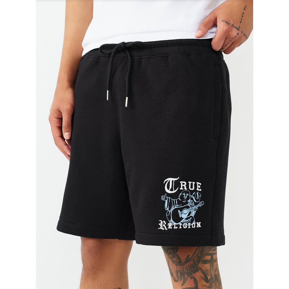True Religion Men's Logo Fleece Short