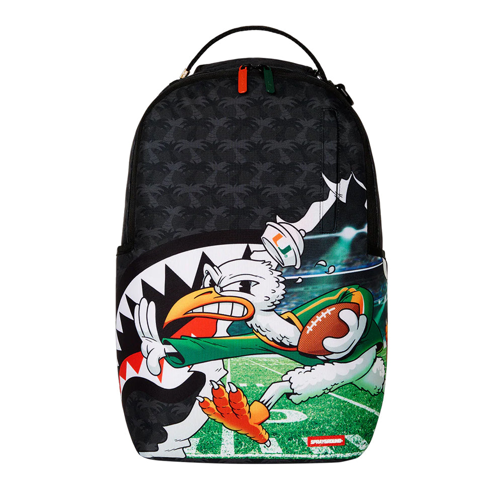SPRAYGROUND UNIVERSITY OF MIAMI TOUCH DOWN DLXR BACKPACK