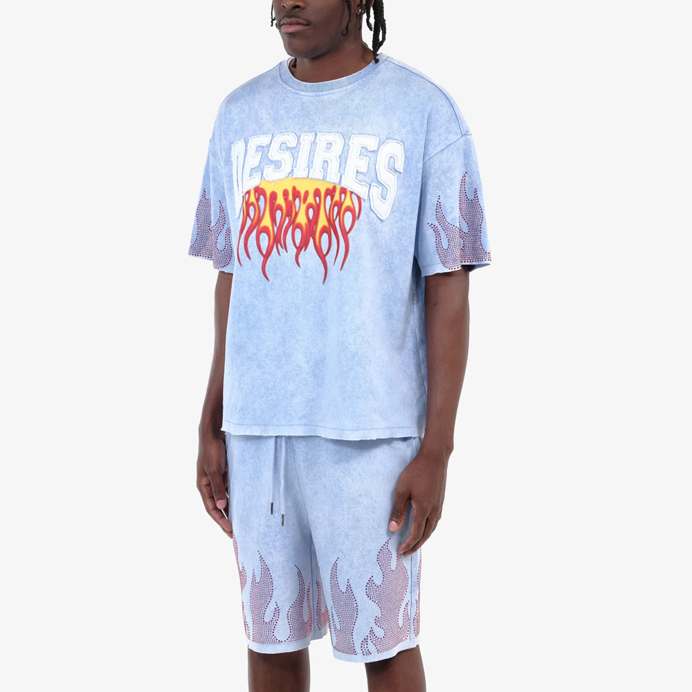 Men's Desire Patches Cotton Terry Crop Top