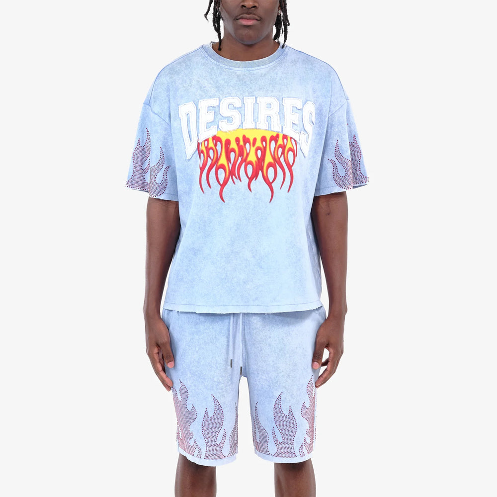 Men's Desire Patches Cotton Terry Crop Top