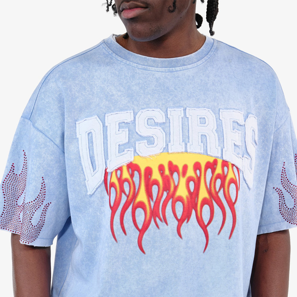 Men's Desire Patches Cotton Terry Crop Top