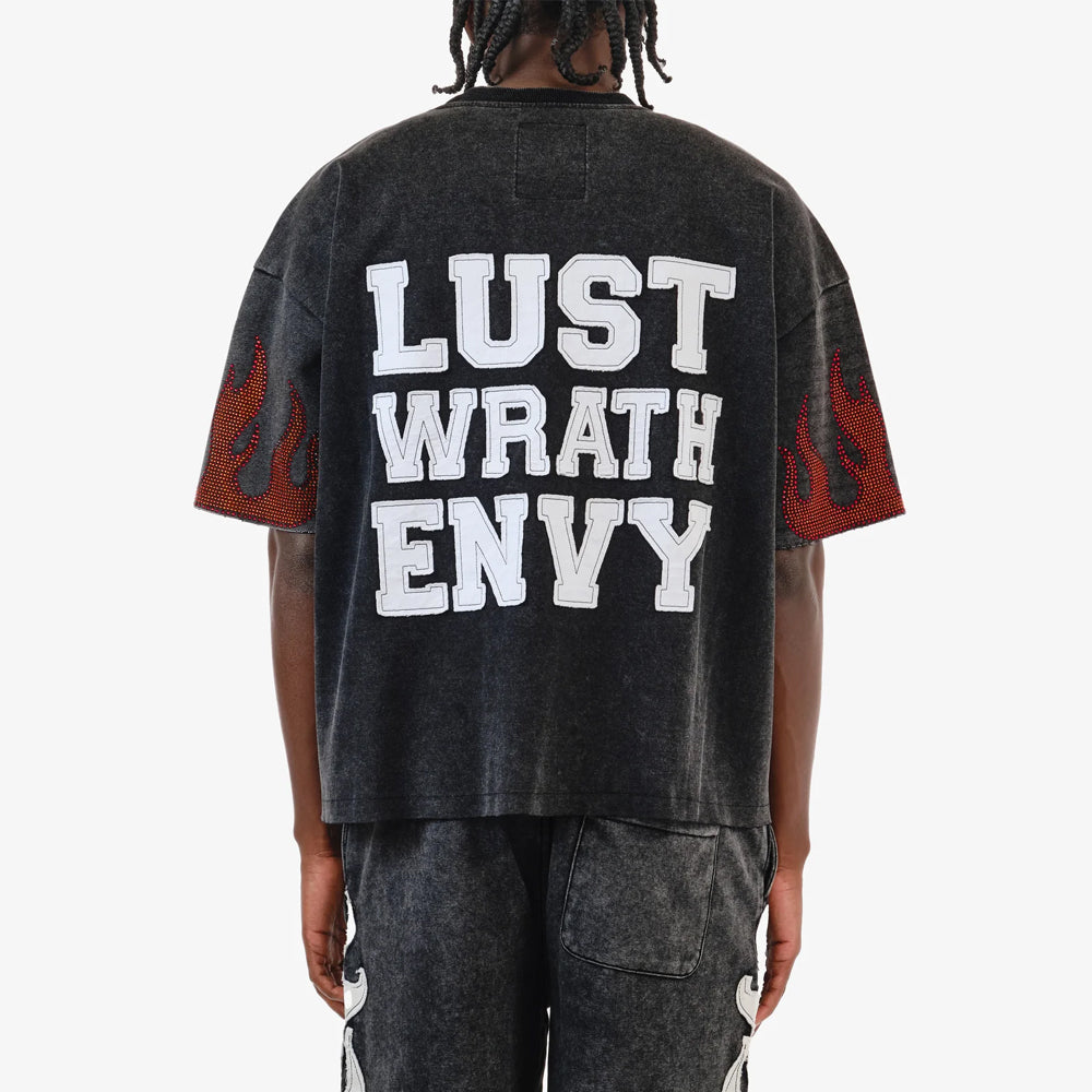 Men's Desire Patches Cotton Terry Crop Top