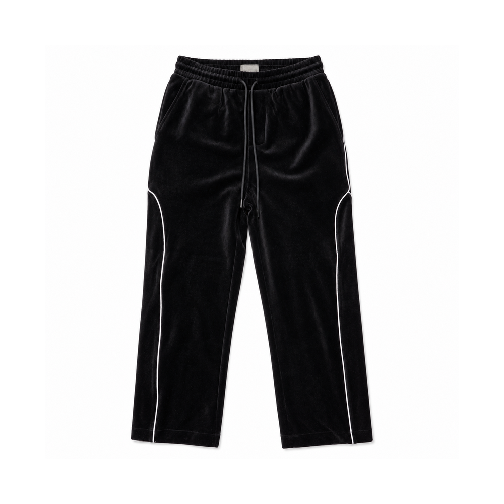Men's Velour Track Jacket and Pants Set