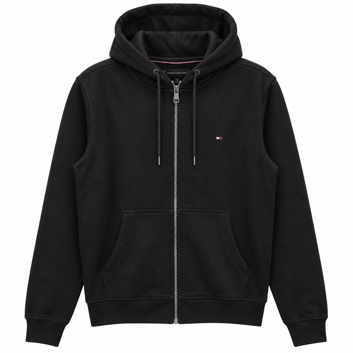 Men's TH Flag Logo Zip Thru Hoodie