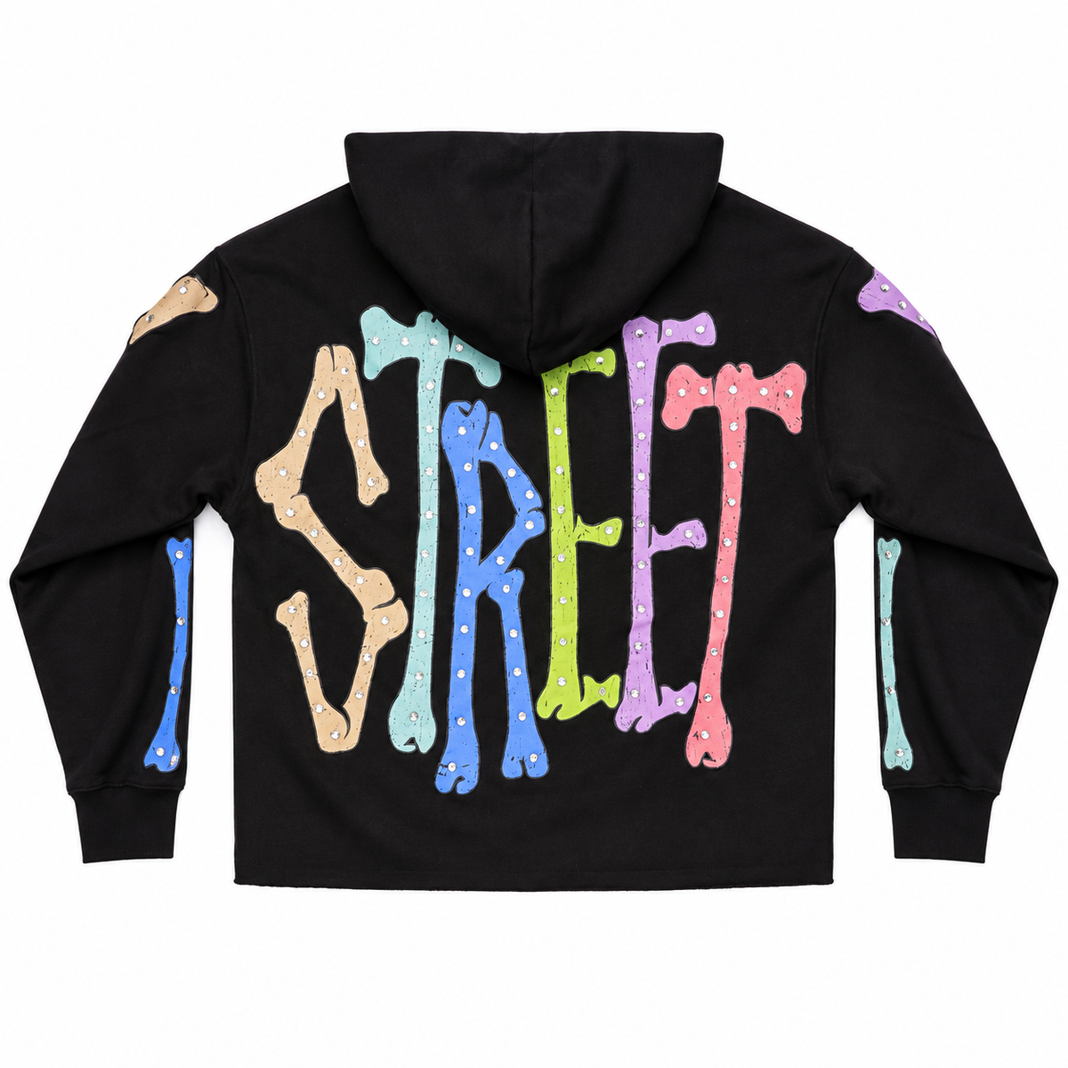 Men's Saint Bones Cropped Fleece Hoodie