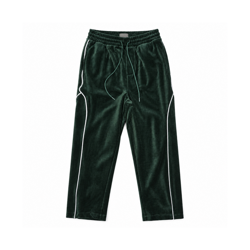 Men's Velour Track Jacket and Pants Set