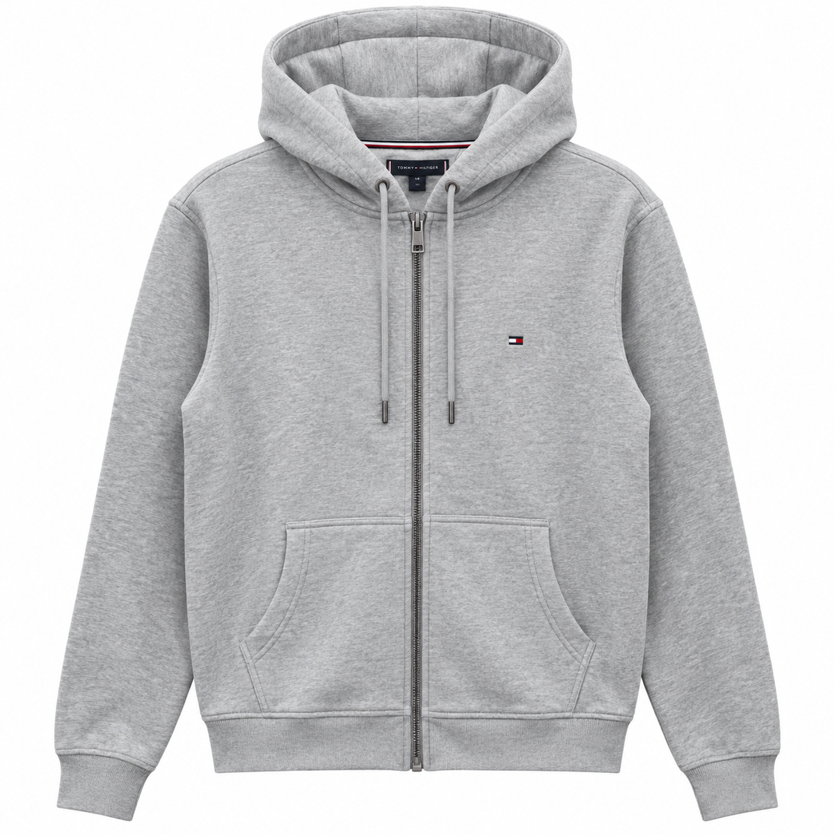 Men's TH Flag Logo Zip Thru Hoodie