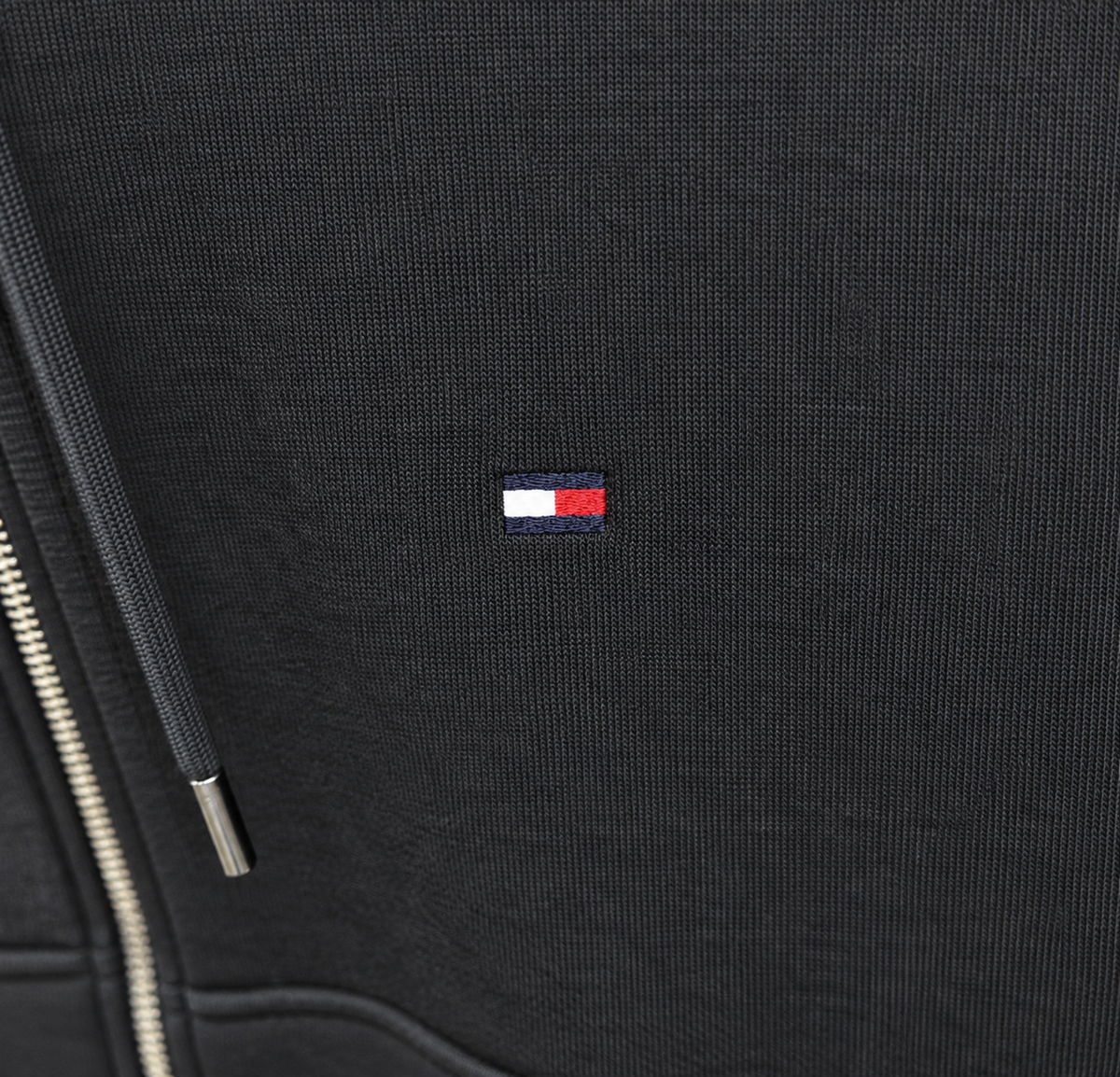 Men's TH Flag Logo Zip Thru Hoodie
