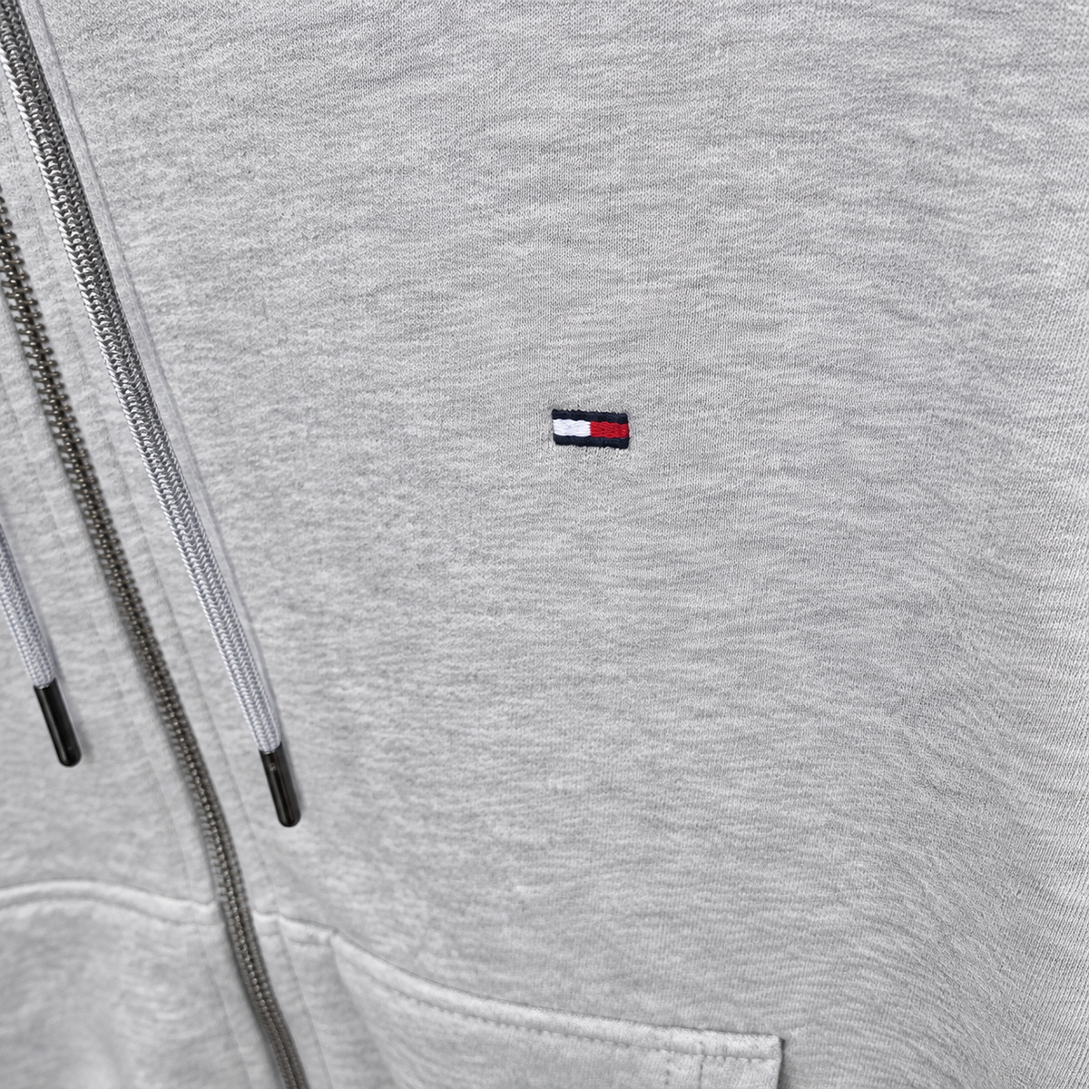 Men's TH Flag Logo Zip Thru Hoodie