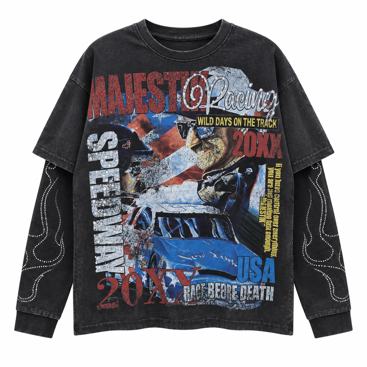 Men's Garment Dyed Thermal Long Tee