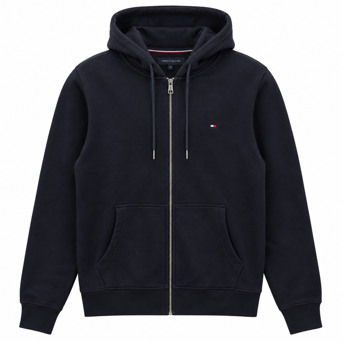 Men's TH Flag Logo Zip Thru Hoodie