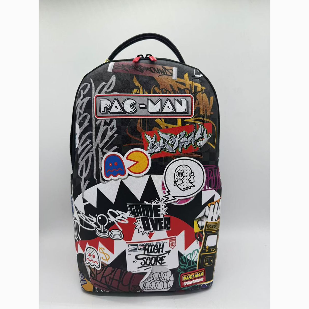 SPRAYGROUND PACMAN STICKERS  DLXSV BACKPACK