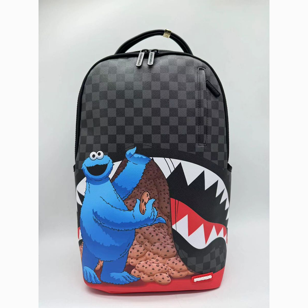 SPRAYGROUND SESAME STREET COOKIE MONSTER SNEAKING A BITE DLXSV BACKPACK