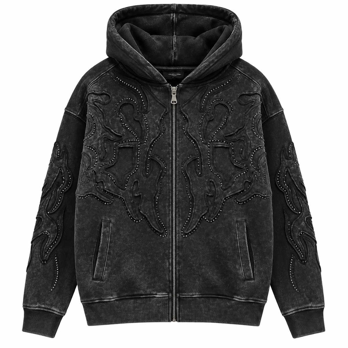 Men's Sparkled Terry Zip Up Hoodie