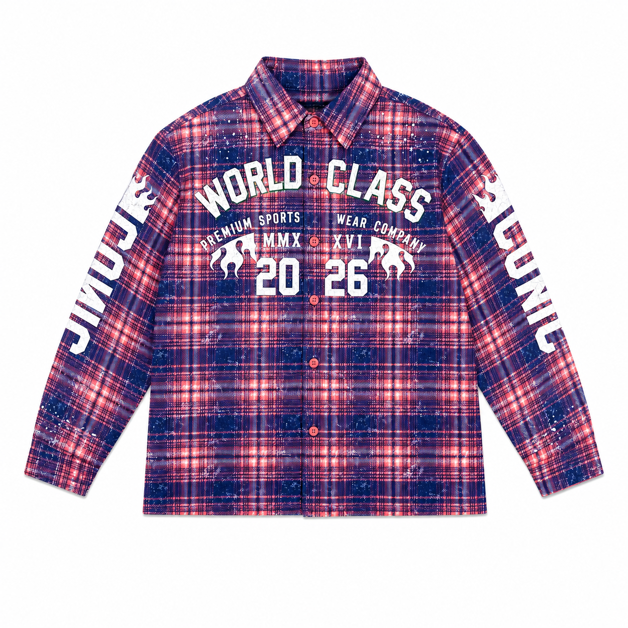 Men's World Class Iconic Plaid 2-Fer Shirts