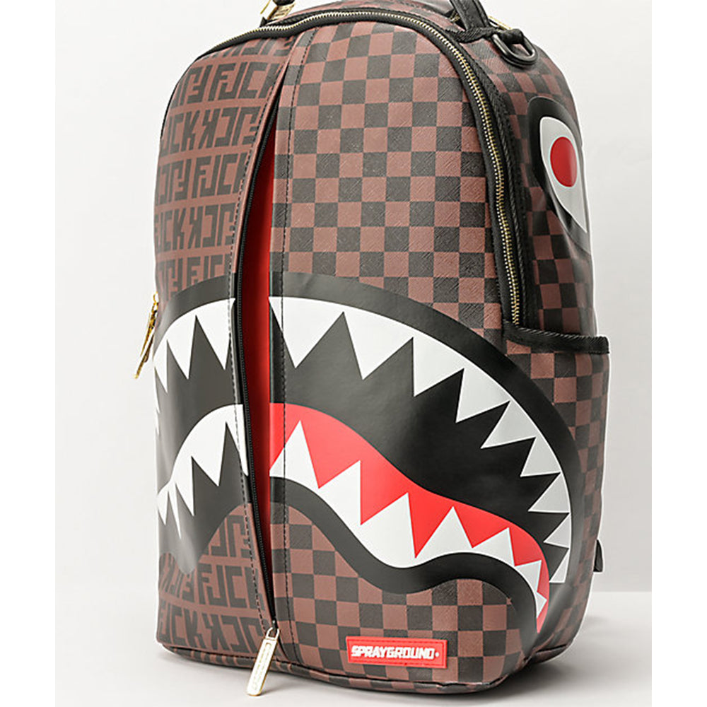 Sprayground split the check backpack Clearance